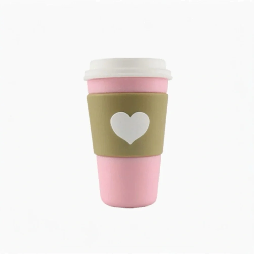 CLOUDNOLA Pink Coffee Cup Shaped Charging Bank - NEW IN BOX!